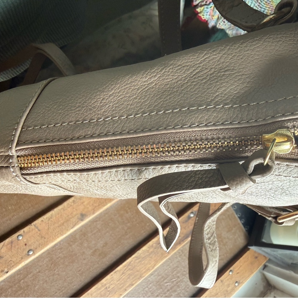 Kooba Taupe Leather Tote Bag - Picture 6 of 8